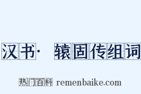 汉书·辕固传组词是什么意思的图片